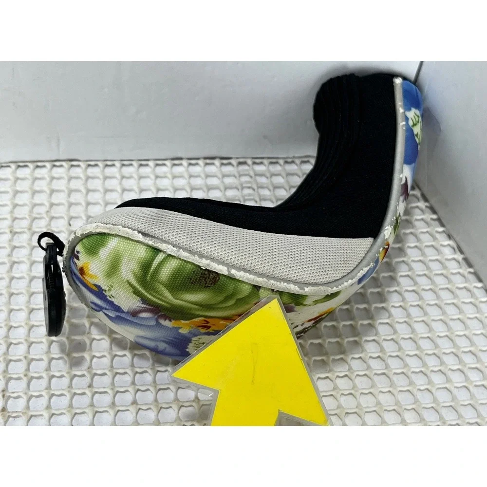 Golf Club Head Cover Black Knit Sock Style Novelty Vintage floral Golf Accessory